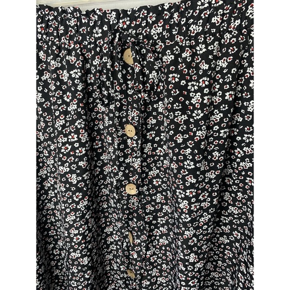 Women's 2X Curve SHEIN Floral Cottage Core MIDI Long Skirt Flowy Maxi Cute - Picture 2 of 6